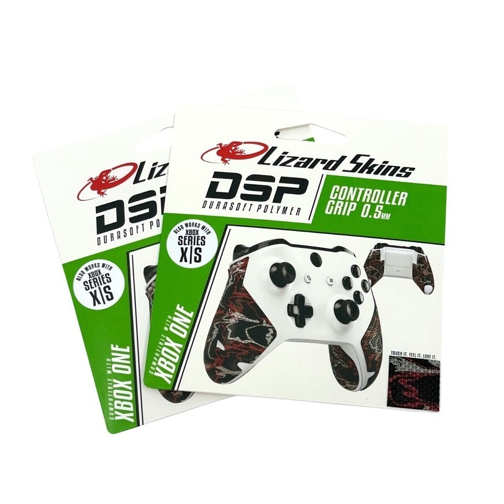 2 Pack Lizard Skins DSP Controller Grip Xbox One Wildfire Camo 0.5mm NEW